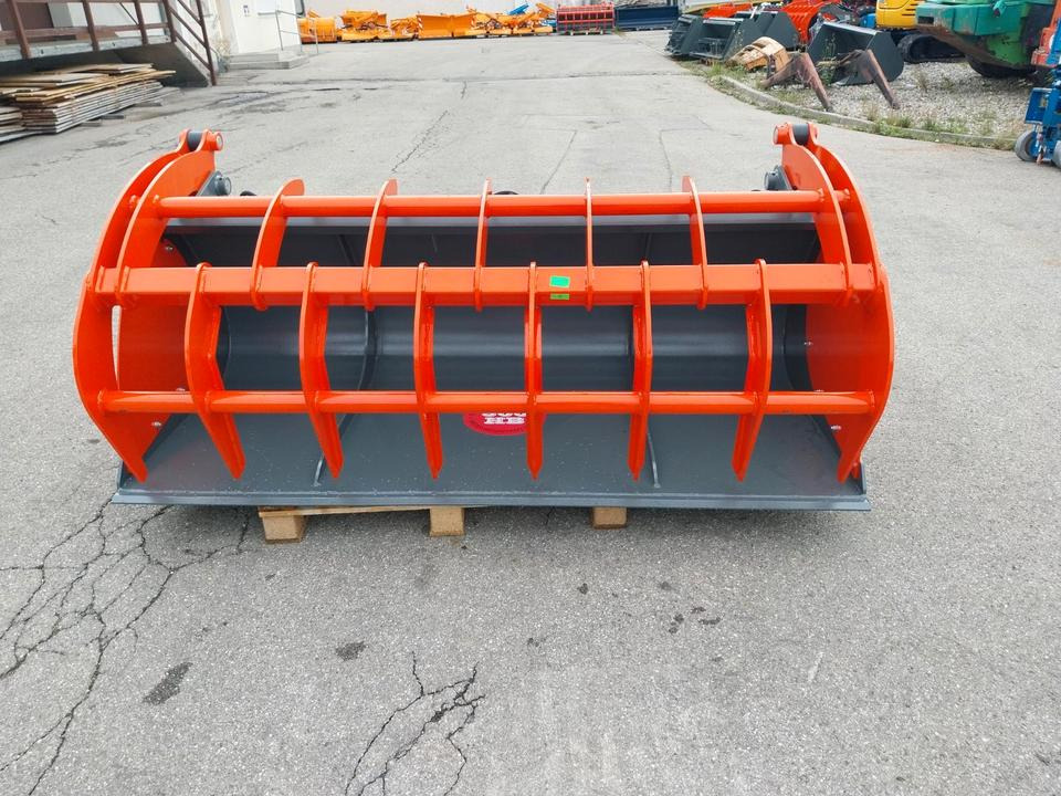 Greifschaufel 2,2m Euro Frontlader Schäffer Hoflader Schaufel - Loader bucket: picture 2 Greifschaufel 2,2m Euro Frontlader Schäffer Hoflader Schaufel - Loader bucket: picture 2
