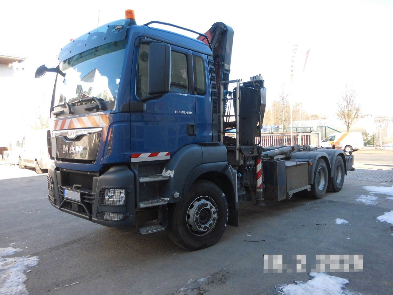 MAN TGS 28.480 6x4 Abrollkipper + Kran bis 4,63 T - Crane truck: picture 2 MAN TGS 28.480 6x4 Abrollkipper + Kran bis 4,63 T - Crane truck: picture 2