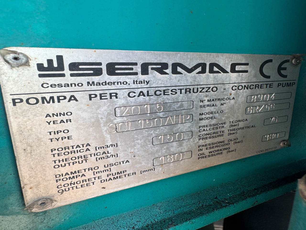 Mercedes-Benz AROCS 5051 10x6 Euro 6 Betonpumpe SERMAC 6RZ56 - Concrete pump truck: picture 3 Mercedes-Benz AROCS 5051 10x6 Euro 6 Betonpumpe SERMAC 6RZ56 - Concrete pump truck: picture 3