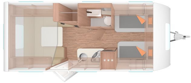 Weinsberg CaraOne 540 EUH Deckenschrank - Caravan: picture 1 Weinsberg CaraOne 540 EUH Deckenschrank - Caravan: picture 1