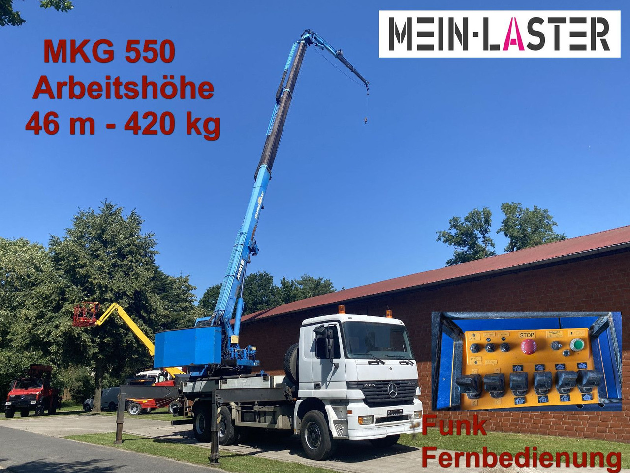 Mercedes-Benz 3335 V6 MKG 550 Ta2-a2 -46m 420 kg Funk - Crane truck: picture 1 Mercedes-Benz 3335 V6 MKG 550 Ta2-a2 -46m 420 kg Funk - Crane truck: picture 1