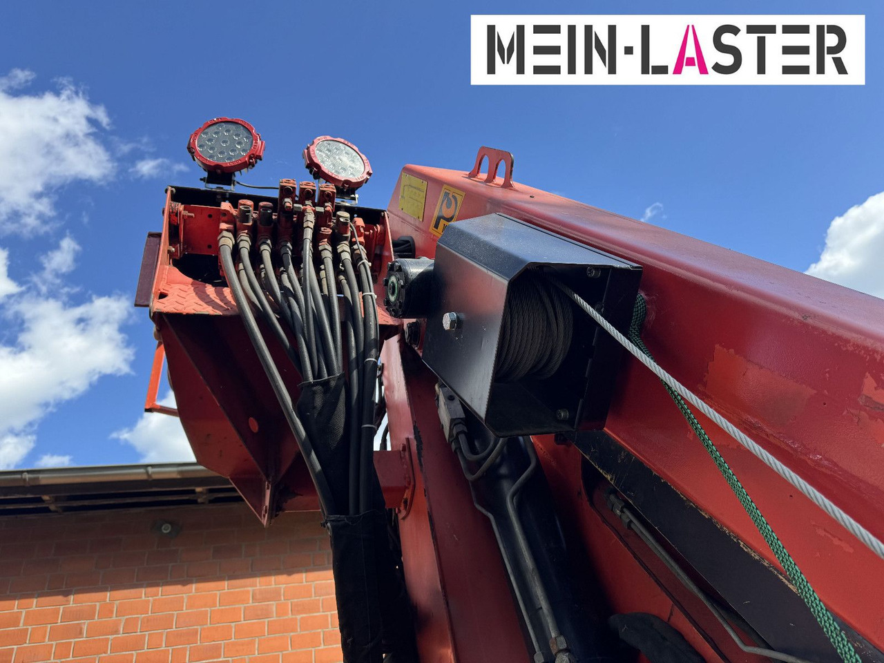 Crane truck Unimog U 1650 PK 10500 Kran 15 m max. 3,9 t Seilwinde: picture 11