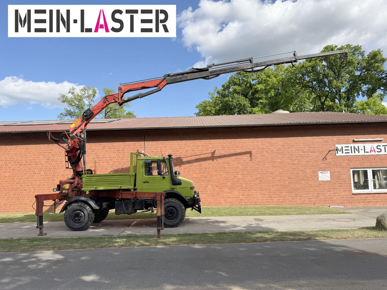 Crane truck Unimog U 1650 PK 10500 Kran 15 m max. 3,9 t Seilwinde: picture 7