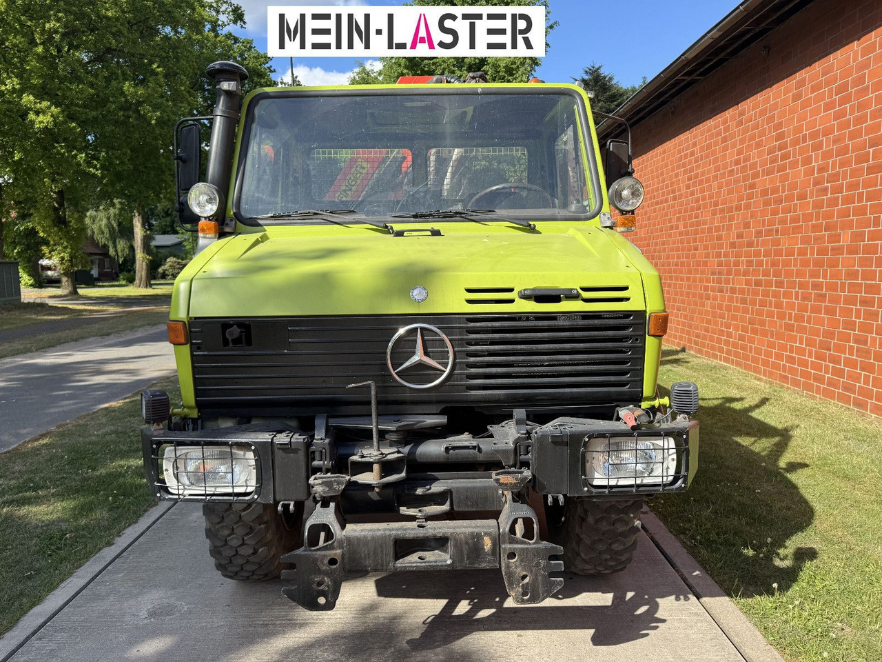 Crane truck Unimog U 1650 PK 10500 Kran 15 m max. 3,9 t Seilwinde: picture 10