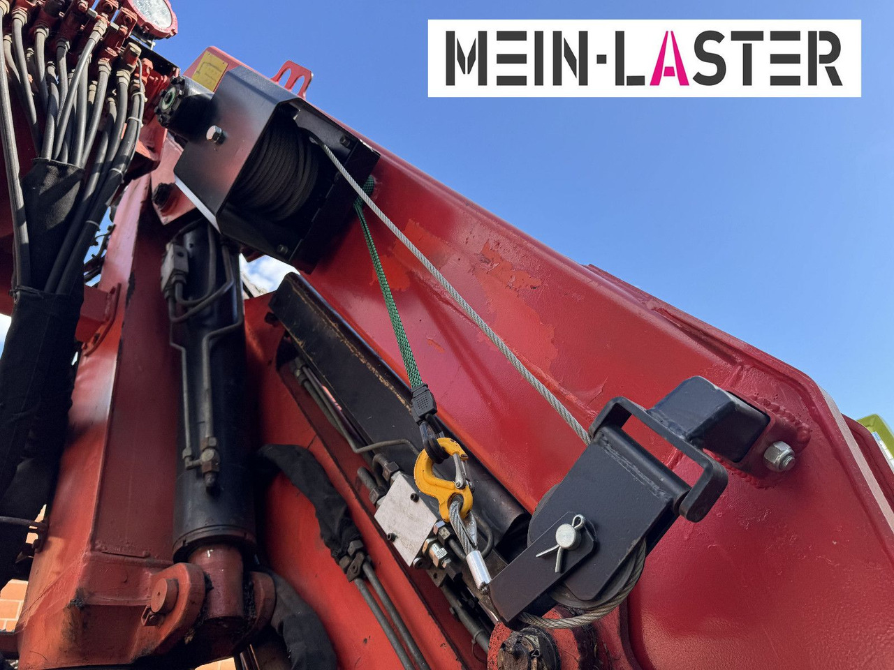 Crane truck Unimog U 1650 PK 10500 Kran 15 m max. 3,9 t Seilwinde: picture 12