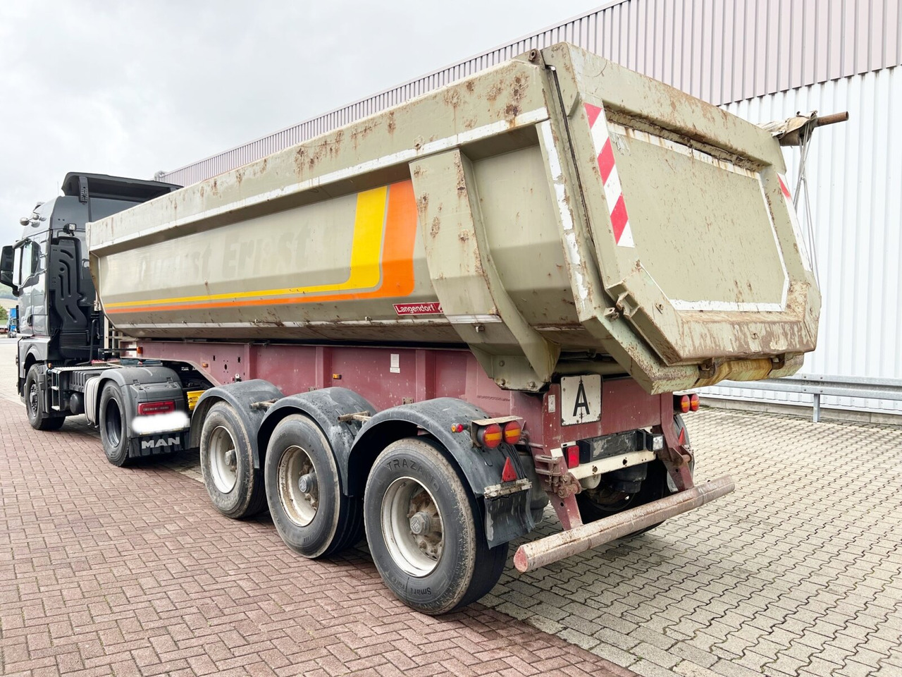 Langendorf SKS-HS 24/28 SKS-HS 24/28, Stahlmulde ca. 24m³, Liftachse - Tipper semi-trailer: picture 5 Langendorf SKS-HS 24/28 SKS-HS 24/28, Stahlmulde ca. 24m³, Liftachse - Tipper semi-trailer: picture 5