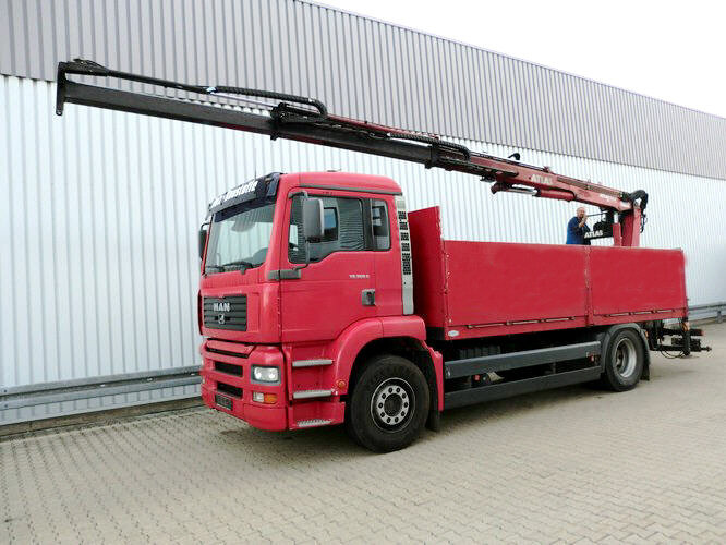 MAN TGA 18.360 4x2 TGA 18.360 4x2, Baustoff, Kran ATLAS 125.1 - Crane truck, Dropside/ Flatbed truck: picture 1 MAN TGA 18.360 4x2 TGA 18.360 4x2, Baustoff, Kran ATLAS 125.1 - Crane truck, Dropside/ Flatbed truck: picture 1