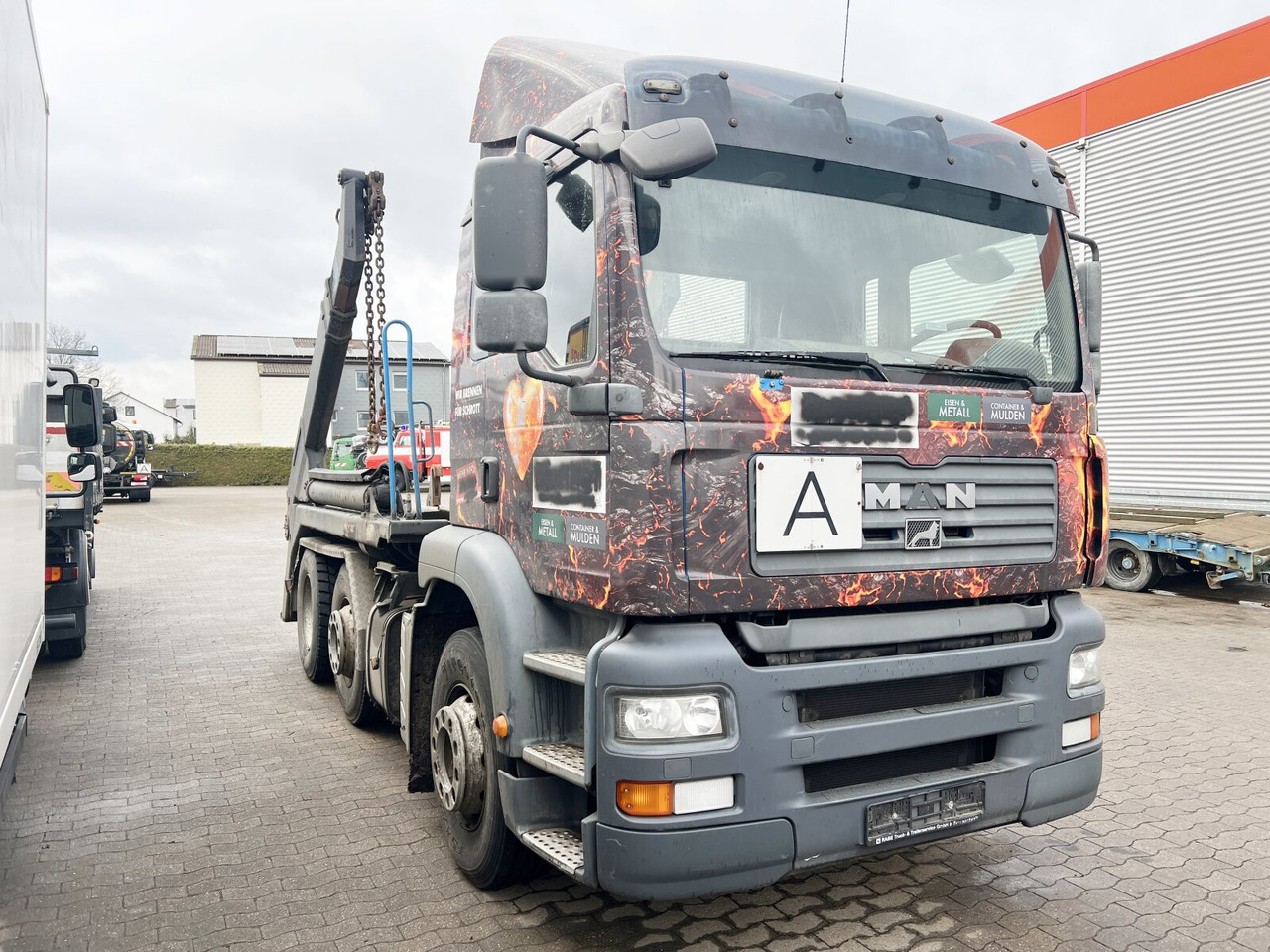 Skip loader truck MAN TGA 26.410 6X2/4 BL Motorschaden! TGA 26.410 6X2/4 BL, Vorlauf Lenk-Liftachse, Meiller Tele.: picture 8