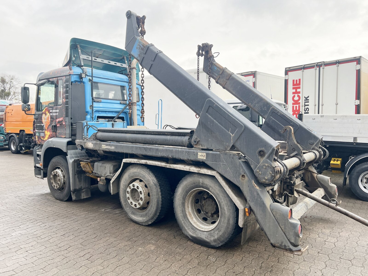 Skip loader truck MAN TGA 26.410 6X2/4 BL Motorschaden! TGA 26.410 6X2/4 BL, Vorlauf Lenk-Liftachse, Meiller Tele.: picture 9
