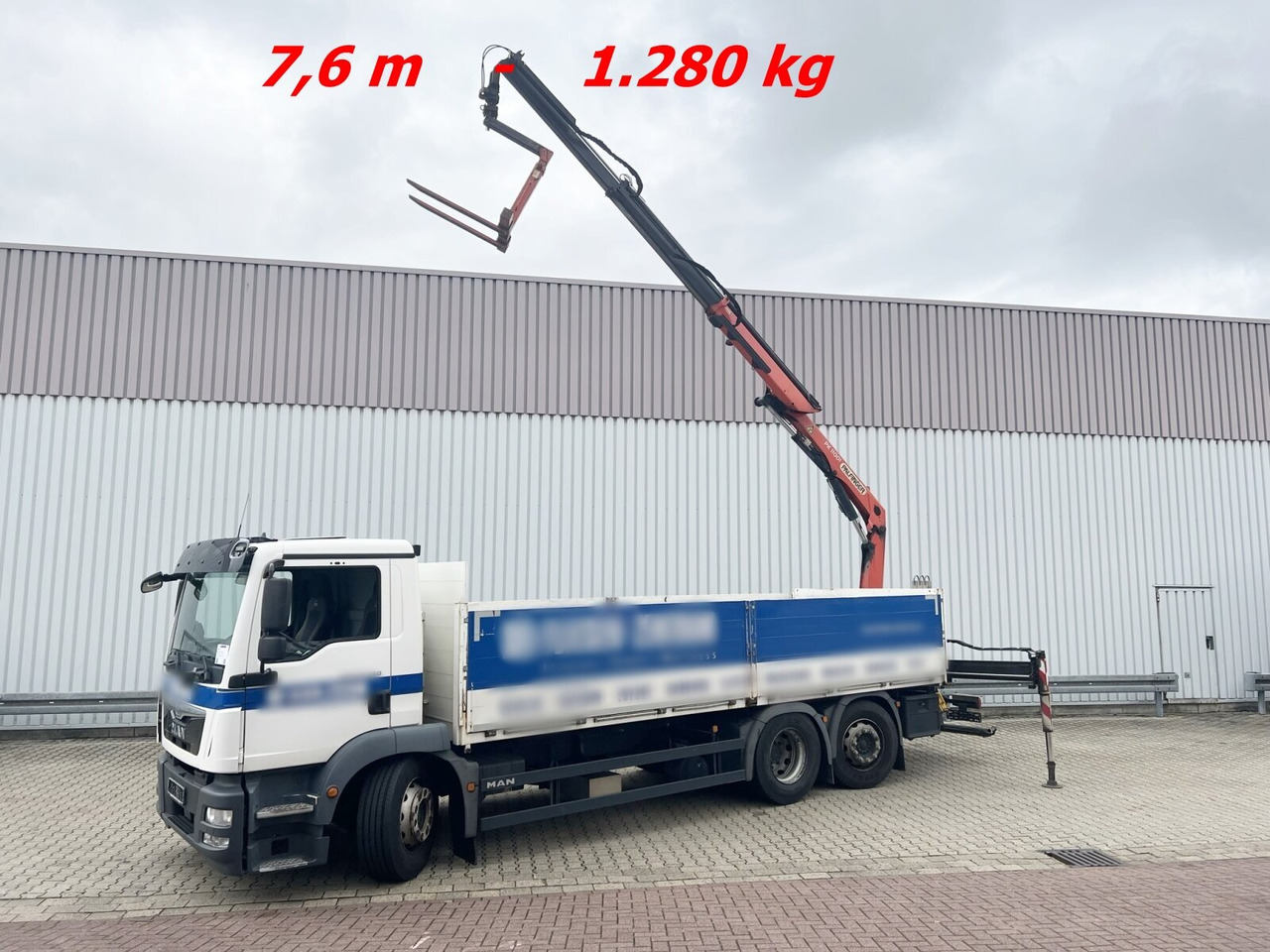 MAN TGM 26.340 6X2-4 LL TGM 26.340 6X2-4 LL, Lenk-/Liftachse, Heckkran Palfinger PK 11001, faltbar - Crane truck, Dropside/ Flatbed truck: picture 1 MAN TGM 26.340 6X2-4 LL TGM 26.340 6X2-4 LL, Lenk-/Liftachse, Heckkran Palfinger PK 11001, faltbar - Crane truck, Dropside/ Flatbed truck: picture 1