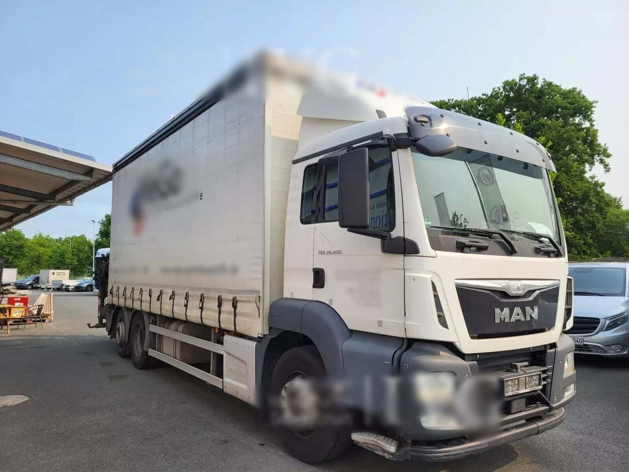 MAN TGS 26.400 6x2-4 LL TGS 26.400 6x2-4 LL, Lenk-/Lift, Edscha, Heckkran Palfinger PK23002-C + Jib PJ060A, Funk - Curtain side truck, Crane truck: picture 1 MAN TGS 26.400 6x2-4 LL TGS 26.400 6x2-4 LL, Lenk-/Lift, Edscha, Heckkran Palfinger PK23002-C + Jib PJ060A, Funk - Curtain side truck, Crane truck: picture 1