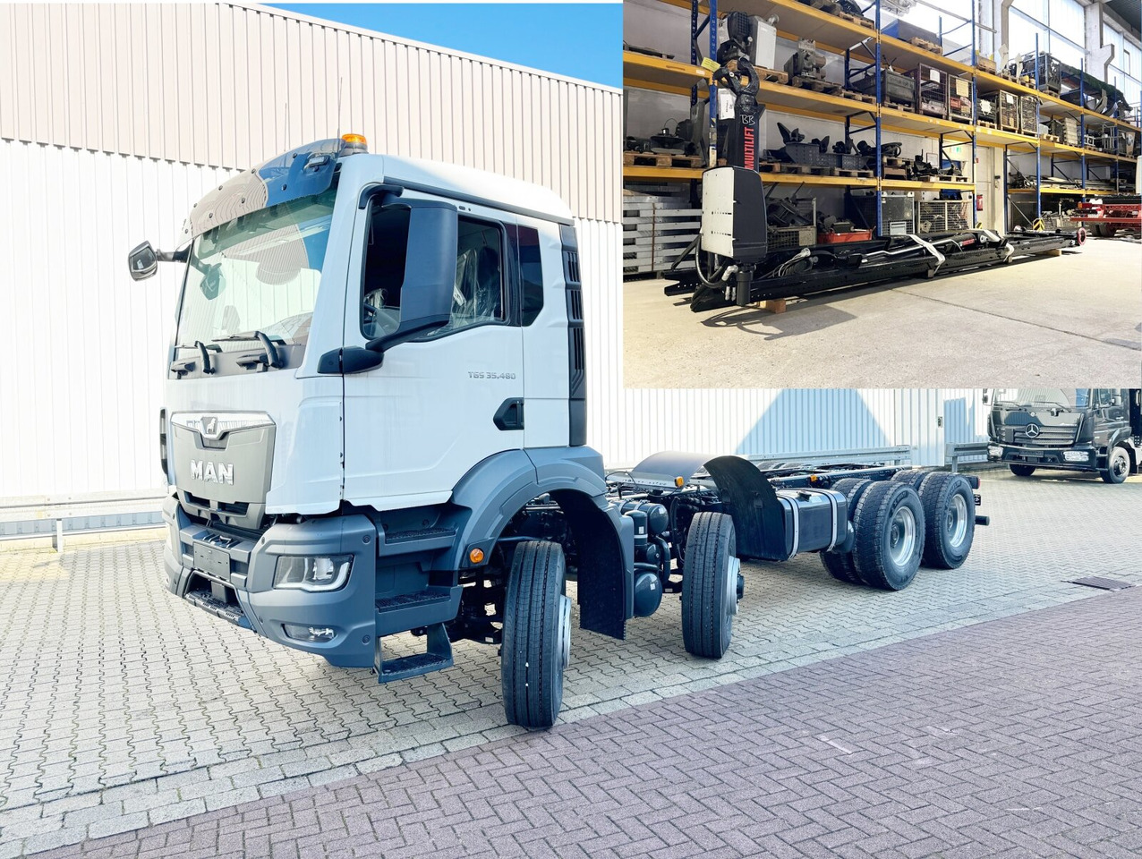 MAN TGS 35.480 8x6H BL CH TGS 35.480 8x6H BL CH, HydroDrive, Navi, Nebenantrieb - Hook lift truck: picture 1 MAN TGS 35.480 8x6H BL CH TGS 35.480 8x6H BL CH, HydroDrive, Navi, Nebenantrieb - Hook lift truck: picture 1