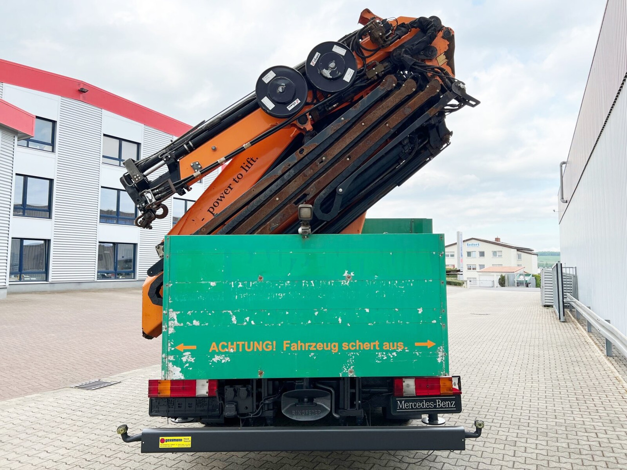 Crane truck, Dropside/ Flatbed truck Mercedes-Benz Actros 2544 L 6x2 Actros 2544 L 6x2, Retarder, Lenkachse, Heckkran HMF 3000-K5 + Jip, Funk: picture 11