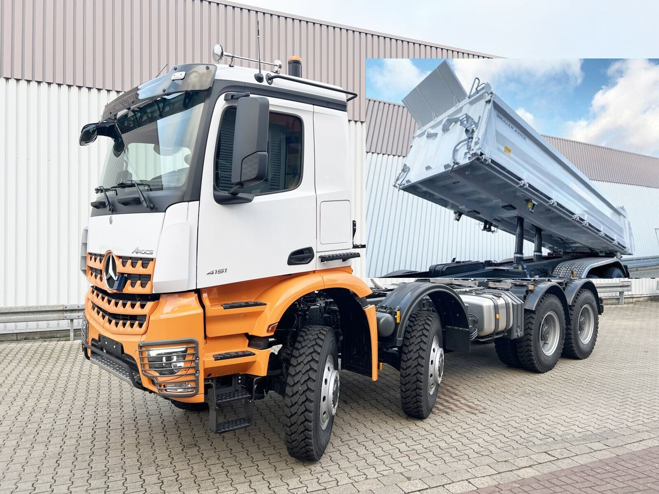 Mercedes-Benz Arocs 4151 AK 8x8/4 Arocs 4151 AK 8x8/4, Grounder - Tipper: picture 1 Mercedes-Benz Arocs 4151 AK 8x8/4 Arocs 4151 AK 8x8/4, Grounder - Tipper: picture 1