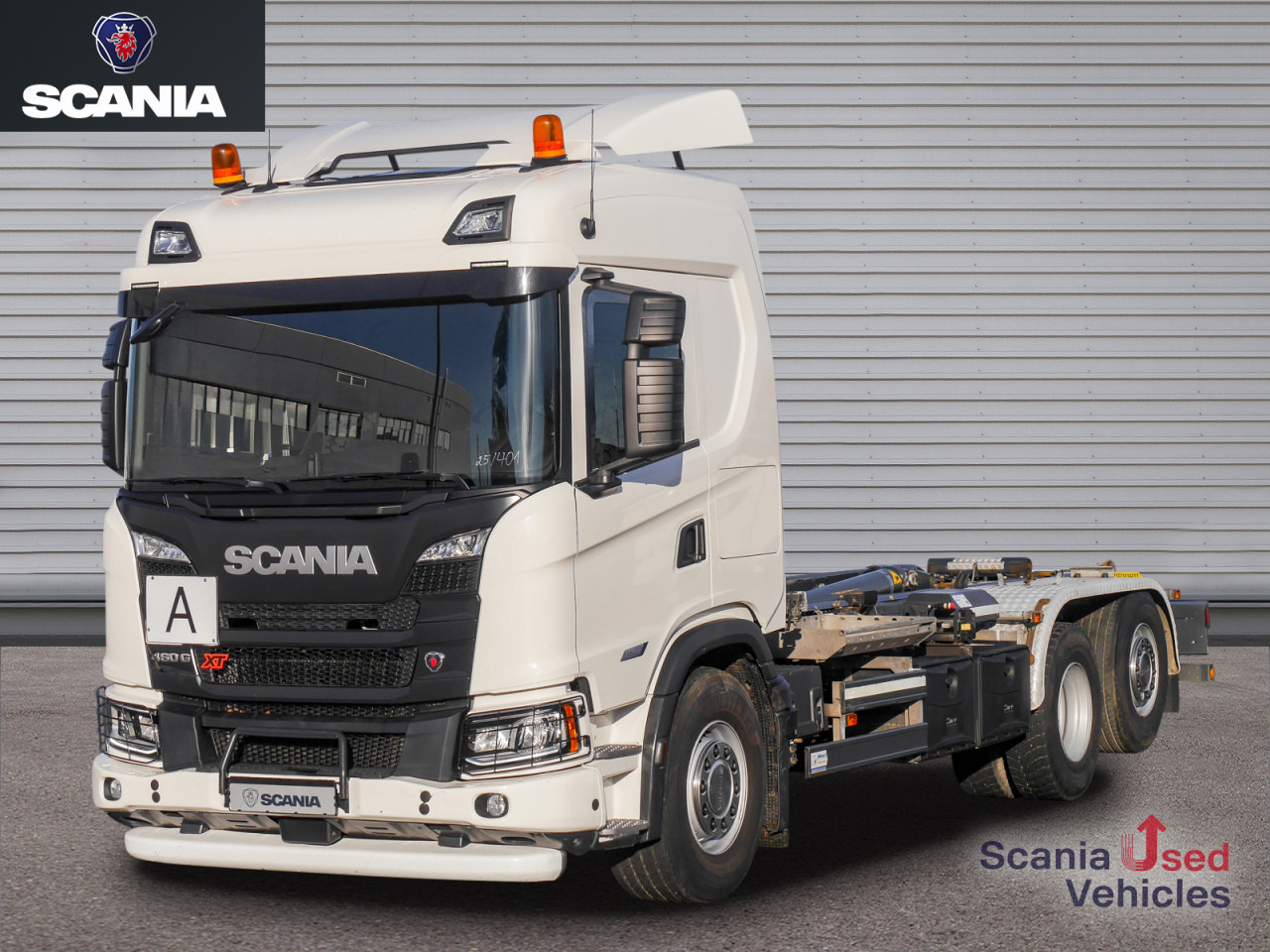 SCANIA G 460 B6x2*4NB - XT / SUPER / MEILLER M-RS21.70-LG - Hook lift truck: picture 1 SCANIA G 460 B6x2*4NB - XT / SUPER / MEILLER M-RS21.70-LG - Hook lift truck: picture 1