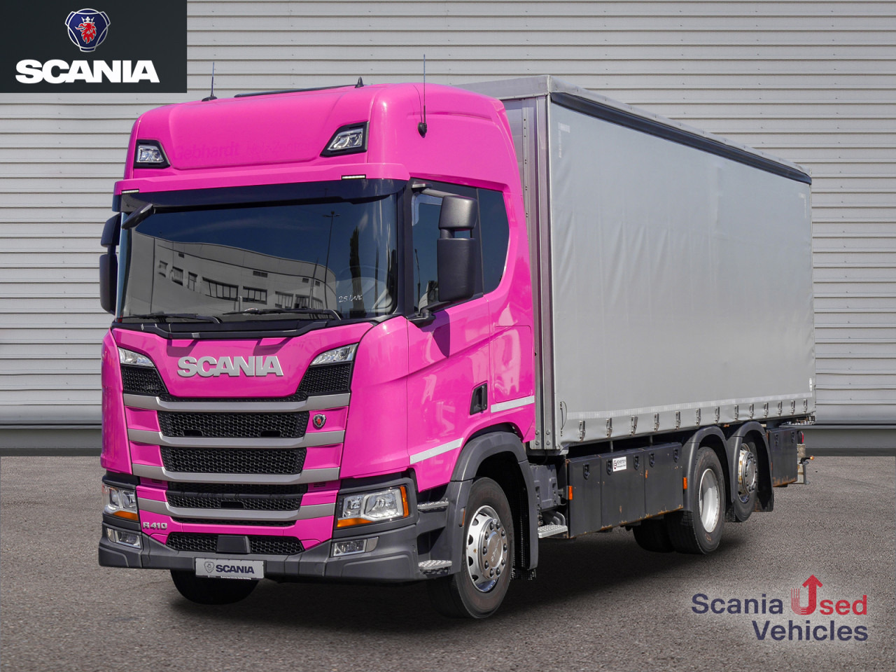 SCANIA R 410 B6x2*4NB - Pritsche / Plane / Hecktüren - - Curtain side truck: picture 1 SCANIA R 410 B6x2*4NB - Pritsche / Plane / Hecktüren - - Curtain side truck: picture 1