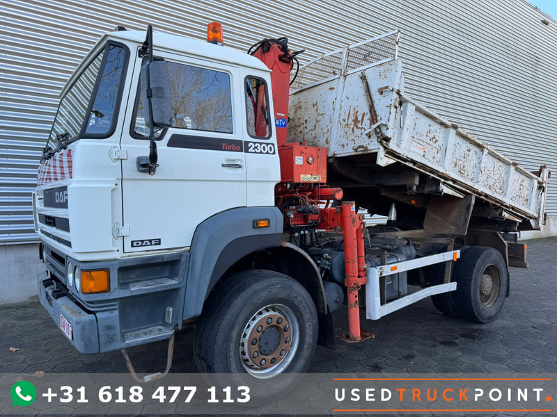 DAF 2300 / 4X4 / Crane + Kipper / 217.000 KM / Full Steel / Belgium Truck - Crane truck: picture 1 DAF 2300 / 4X4 / Crane + Kipper / 217.000 KM / Full Steel / Belgium Truck - Crane truck: picture 1