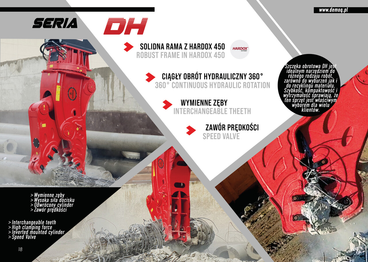 DEMOQ DH26 Hydraulic Rotating Pulveriser Crusher 2850 KG - Demolition shears for Excavator: picture 4 DEMOQ DH26 Hydraulic Rotating Pulveriser Crusher 2850 KG - Demolition shears for Excavator: picture 4