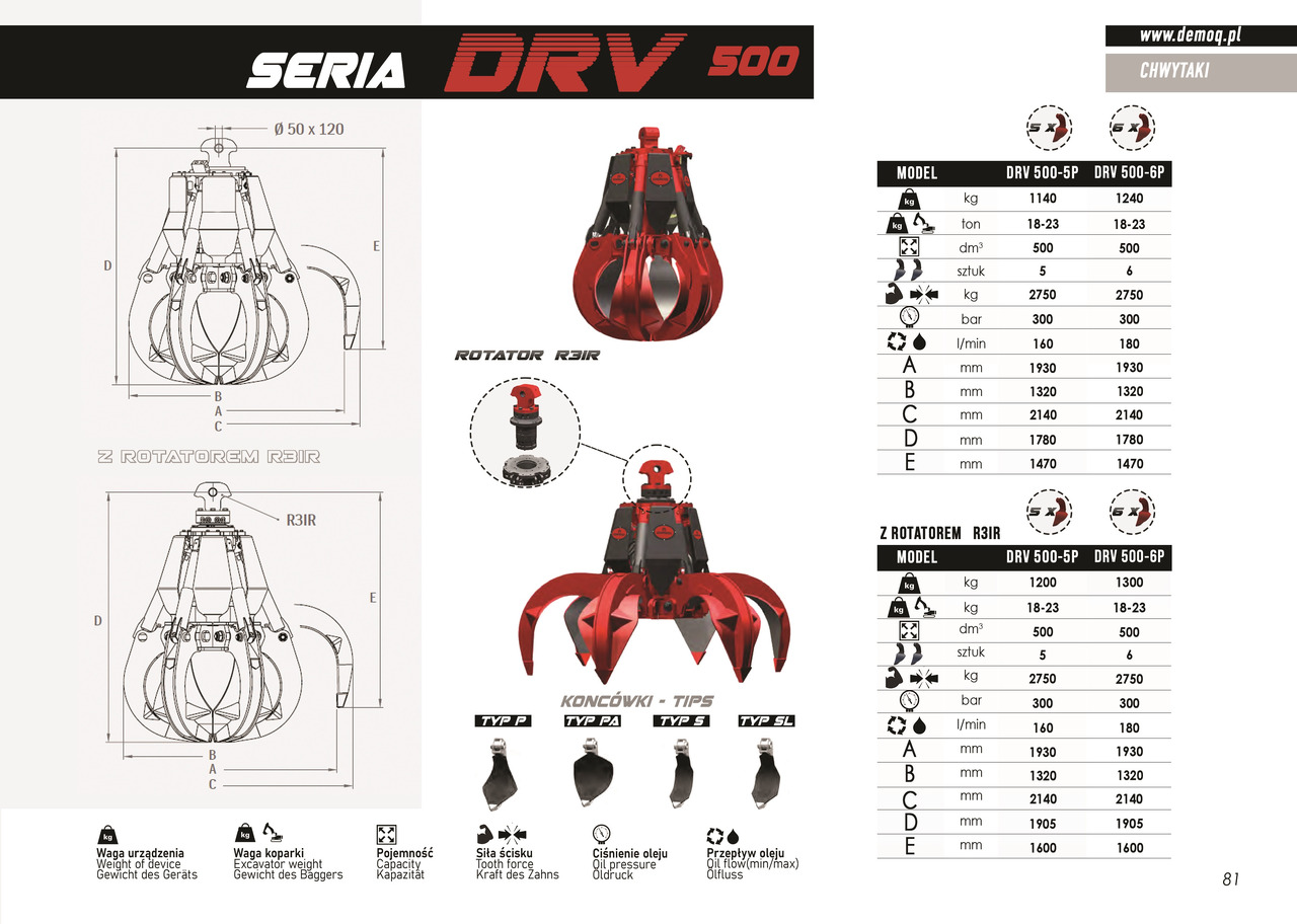 DEMOQ DRV500-5P - Grapple for Attachment: picture 4 DEMOQ DRV500-5P - Grapple for Attachment: picture 4