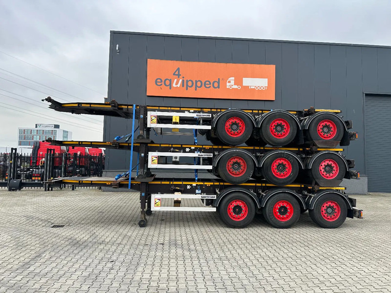 Burg stack of 3x BURG 20FT ADR (EX/II, EX/III, FL, AT) Chassis, Empty weight : 3.690kg, SAF INTRADISC, 2x Liftaxle, NL-chassis - Container transporter/ Swap body semi-trailer: picture 2 Burg stack of 3x BURG 20FT ADR (EX/II, EX/III, FL, AT) Chassis, Empty weight : 3.690kg, SAF INTRADISC, 2x Liftaxle, NL-chassis - Container transporter/ Swap body semi-trailer: picture 2