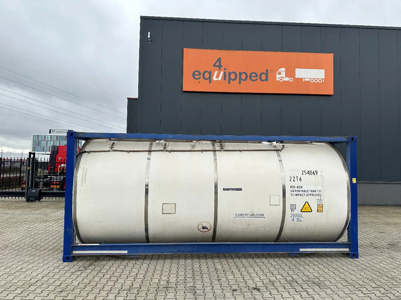 CIMC 20FT ISO, 25.090L / 1-COMP / 3 BAFFELS / T12 / 4 manholes / ADR valid until 06/2027 - Storage tank: picture 3 CIMC 20FT ISO, 25.090L / 1-COMP / 3 BAFFELS / T12 / 4 manholes / ADR valid until 06/2027 - Storage tank: picture 3