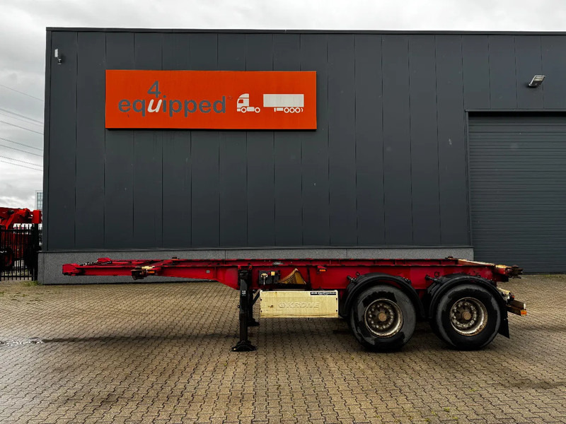 Krone 2-assig 20FT chassis, BPW + trommel, luchtvering, leeggewicht: 3.180kg - Container transporter/ Swap body semi-trailer: picture 3 Krone 2-assig 20FT chassis, BPW + trommel, luchtvering, leeggewicht: 3.180kg - Container transporter/ Swap body semi-trailer: picture 3