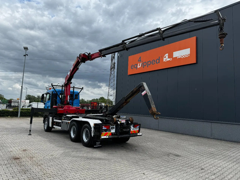 MAN TGS 33.440 6x4, EURO-4, HMF 1823 Crane + VDL HOOK, full spring, manual gearbox, MOT 03/2026 - Hook lift truck, Crane truck: picture 2 MAN TGS 33.440 6x4, EURO-4, HMF 1823 Crane + VDL HOOK, full spring, manual gearbox, MOT 03/2026 - Hook lift truck, Crane truck: picture 2