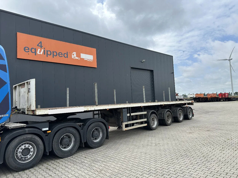 Nooteboom OVB-73-04, 73 tons 4-axle Ballast trailer, 3 hydraulic steering axles, 75% tyres, MOT 03/2026 - Dropside/ Flatbed semi-trailer: picture 1 Nooteboom OVB-73-04, 73 tons 4-axle Ballast trailer, 3 hydraulic steering axles, 75% tyres, MOT 03/2026 - Dropside/ Flatbed semi-trailer: picture 1