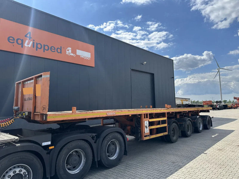 Nooteboom OVB-73-04, 73 tons Ballast trailer, 4 axles, 3 hydraulic steering axles, MOT 12/2025 - Dropside/ Flatbed semi-trailer: picture 1 Nooteboom OVB-73-04, 73 tons Ballast trailer, 4 axles, 3 hydraulic steering axles, MOT 12/2025 - Dropside/ Flatbed semi-trailer: picture 1