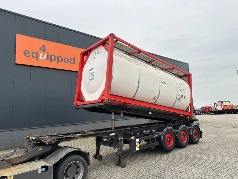 Van Hool 20FT Tipping-chassis, ADR (EX/II, EX/III, FL, AT), SAF + DISC, 2 liftaxles - Container transporter/ Swap body semi-trailer: picture 1 Van Hool 20FT Tipping-chassis, ADR (EX/II, EX/III, FL, AT), SAF + DISC, 2 liftaxles - Container transporter/ Swap body semi-trailer: picture 1