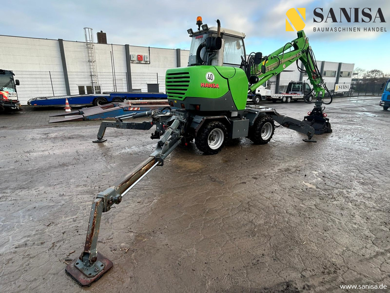 Hansa APZ 531/SW/Friedhofsbagger/Allrad/Tele Arm - Wheel excavator: picture 5 Hansa APZ 531/SW/Friedhofsbagger/Allrad/Tele Arm - Wheel excavator: picture 5