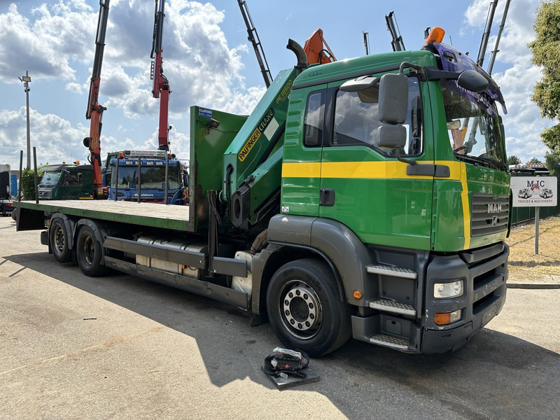 MAN TGA 26.360 6X2 BL + CRANE PALFINGER PK 18500 (4x) - LIFT + STEERING AXLE - PLATFORM 7m75 - MANUAL GEARBOX - Crane truck: picture 2 MAN TGA 26.360 6X2 BL + CRANE PALFINGER PK 18500 (4x) - LIFT + STEERING AXLE - PLATFORM 7m75 - MANUAL GEARBOX - Crane truck: picture 2