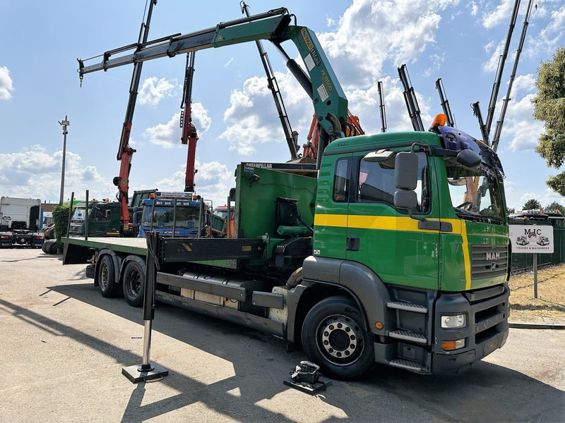 MAN TGA 26.360 6X2 BL + CRANE PALFINGER PK 18500 (4x) - LIFT + STEERING AXLE - PLATFORM 7m75 - MANUAL GEARBOX - Crane truck: picture 1 MAN TGA 26.360 6X2 BL + CRANE PALFINGER PK 18500 (4x) - LIFT + STEERING AXLE - PLATFORM 7m75 - MANUAL GEARBOX - Crane truck: picture 1