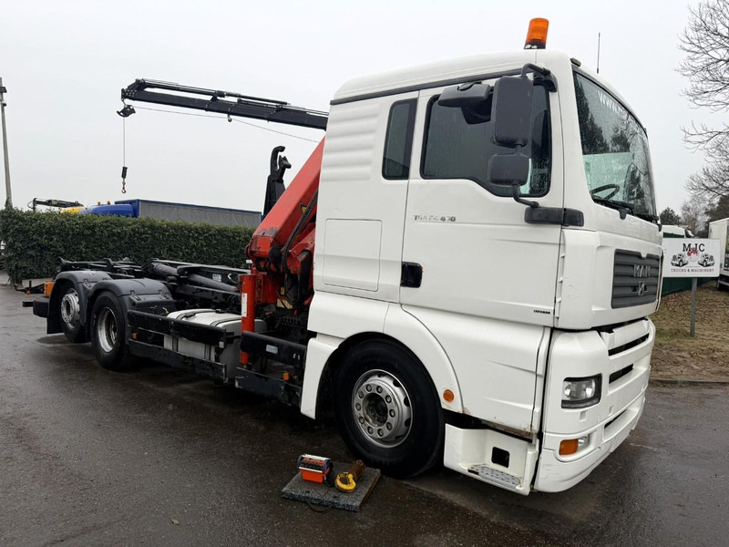 MAN TGA 26.430 6x2 HOOKLIFT + CRANE PALFINGER PK 19000 B (3x) + RADIO + ROTATOR - LIFT + STEERING AXLE - BE TRUCK - Hook lift truck, Crane truck: picture 1 MAN TGA 26.430 6x2 HOOKLIFT + CRANE PALFINGER PK 19000 B (3x) + RADIO + ROTATOR - LIFT + STEERING AXLE - BE TRUCK - Hook lift truck, Crane truck: picture 1