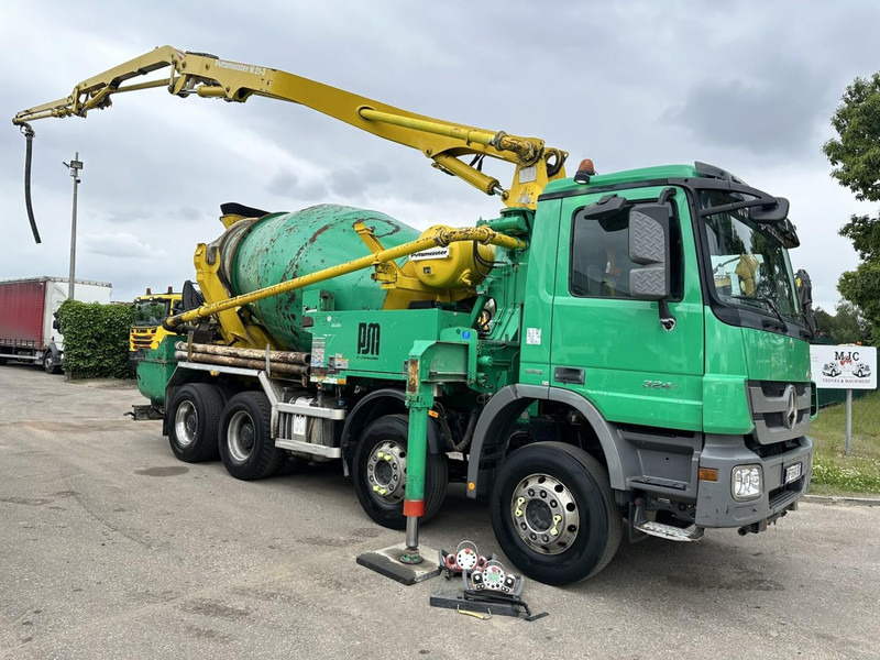 Mercedes-Benz ACTROS 3241 8x4 PUMI PM M 21-3 (21m) Putzmeister - *238.000km* / 1586H - EPS - BLADVERING / NAAFREDUCTIE - Concrete mixer truck: picture 2 Mercedes-Benz ACTROS 3241 8x4 PUMI PM M 21-3 (21m) Putzmeister - *238.000km* / 1586H - EPS - BLADVERING / NAAFREDUCTIE - Concrete mixer truck: picture 2