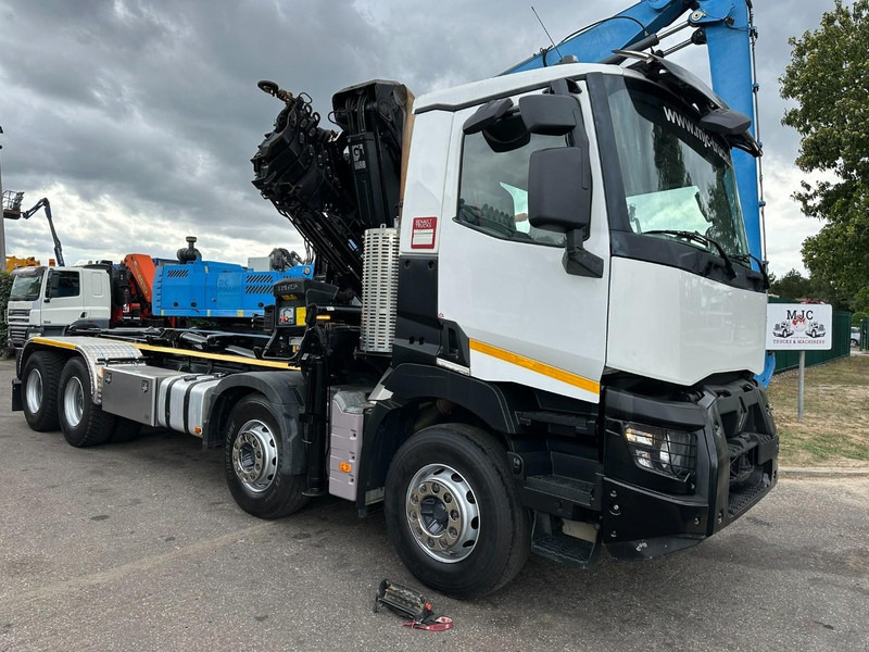 Renault C460 8x4 HOOKLIFT + (19m!) CRANE HIAB 288 E-6 HIDUO - RADIO - 5/6 F - STEEL SPRING / HUB REDUCTION - BE TRUCK - Hook lift truck, Crane truck: picture 2 Renault C460 8x4 HOOKLIFT + (19m!) CRANE HIAB 288 E-6 HIDUO - RADIO - 5/6 F - STEEL SPRING / HUB REDUCTION - BE TRUCK - Hook lift truck, Crane truck: picture 2
