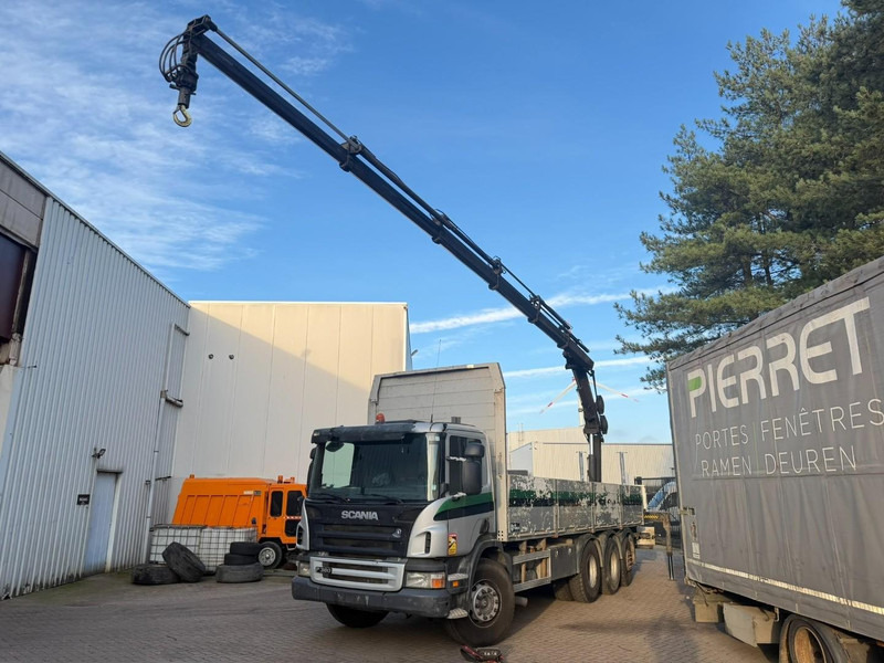 Scania P380 8x4 TRIDEM + CRANE HIAB 166 ES-5 HIPRO - ROTATOR + RADIO - 7m60 PLATFORM - MANUAL - LIFT + STEERING AXLE - Crane truck: picture 2 Scania P380 8x4 TRIDEM + CRANE HIAB 166 ES-5 HIPRO - ROTATOR + RADIO - 7m60 PLATFORM - MANUAL - LIFT + STEERING AXLE - Crane truck: picture 2