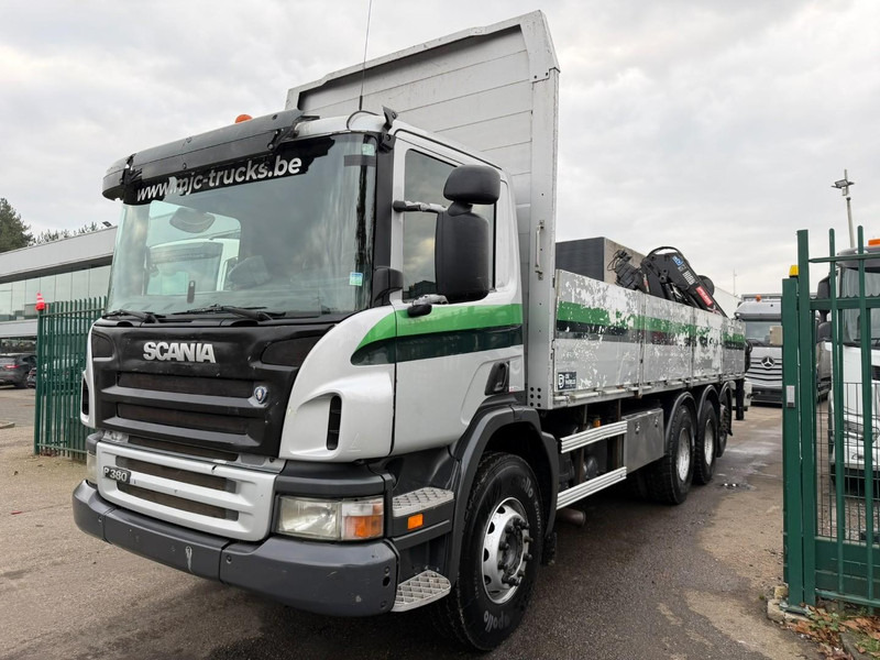 Scania P380 8x4 TRIDEM + CRANE HIAB 166 ES-5 HIPRO - ROTATOR + RADIO - 7m60 PLATFORM - MANUAL - LIFT + STEERING AXLE - Crane truck: picture 4 Scania P380 8x4 TRIDEM + CRANE HIAB 166 ES-5 HIPRO - ROTATOR + RADIO - 7m60 PLATFORM - MANUAL - LIFT + STEERING AXLE - Crane truck: picture 4