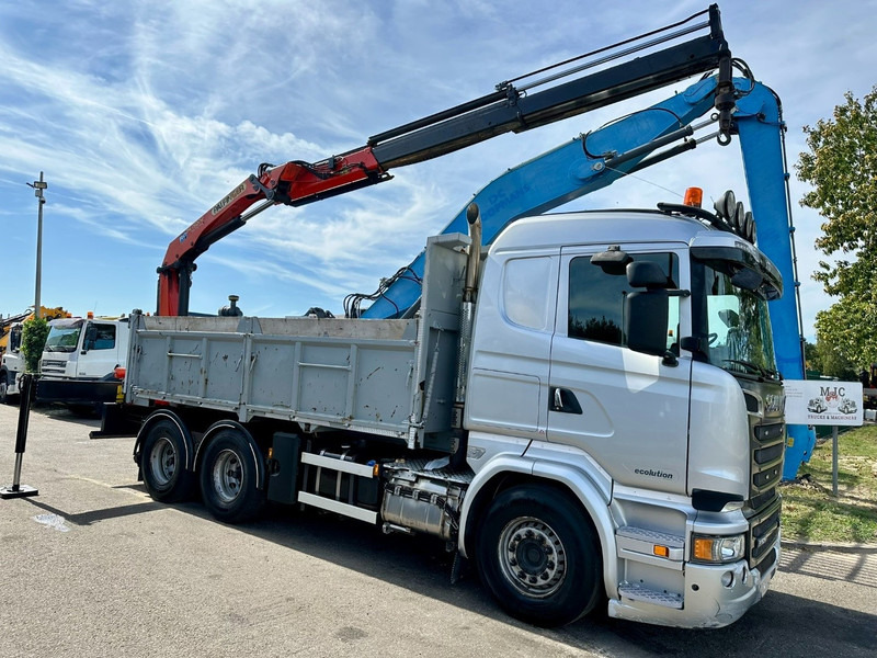 Scania R520 6x4 PRITSCHE + KRAN PALFINGER PK 15002 A - *ZSM + KIPPER* - RETARDER - *FULL AIR* - EUR 6 - BE TRUCK - Dropside/ Flatbed truck, Crane truck: picture 1 Scania R520 6x4 PRITSCHE + KRAN PALFINGER PK 15002 A - *ZSM + KIPPER* - RETARDER - *FULL AIR* - EUR 6 - BE TRUCK - Dropside/ Flatbed truck, Crane truck: picture 1