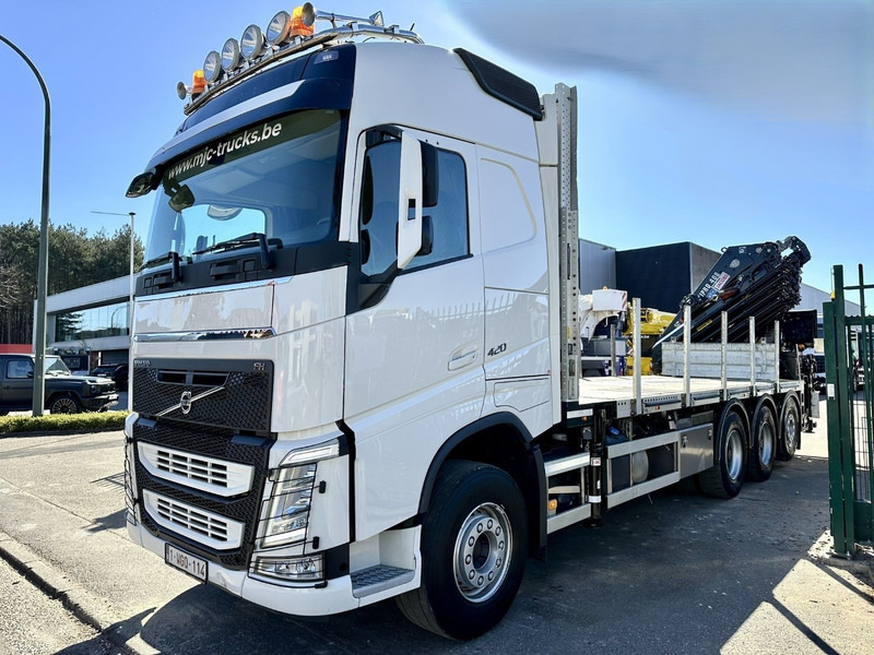 Volvo FH 420 8x4 TRIDEM + KRAAN HIAB 408 E-8 HIPRO + WINCH - 63.000km ONLY - CREWCAB 4 SEATER - PLATFORM 7m - TOP CONDITION - Dropside/ Flatbed truck, Crane truck: picture 3 Volvo FH 420 8x4 TRIDEM + KRAAN HIAB 408 E-8 HIPRO + WINCH - 63.000km ONLY - CREWCAB 4 SEATER - PLATFORM 7m - TOP CONDITION - Dropside/ Flatbed truck, Crane truck: picture 3