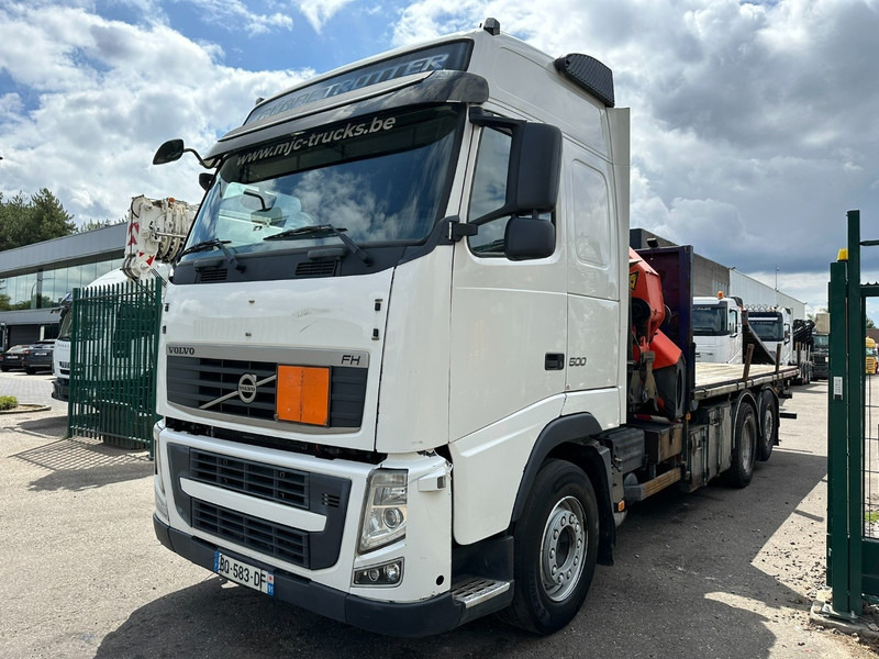 Volvo FH 500 6X2 PRITSCHE + KRAN PALFINGER PK50002 E 6x - RETARDER - PLATFORM 6m20 - TWISTLOCKS 20' - 561.000km - EURO 5 - Dropside/ Flatbed truck, Crane truck: picture 4 Volvo FH 500 6X2 PRITSCHE + KRAN PALFINGER PK50002 E 6x - RETARDER - PLATFORM 6m20 - TWISTLOCKS 20' - 561.000km - EURO 5 - Dropside/ Flatbed truck, Crane truck: picture 4