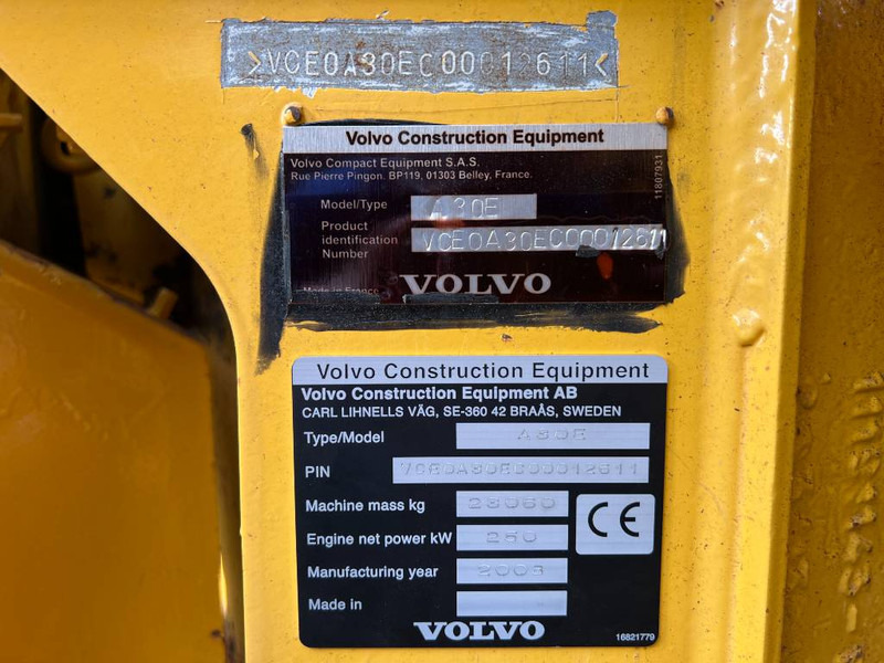 Volvo A30E - Articulated dumper: picture 4 Volvo A30E - Articulated dumper: picture 4