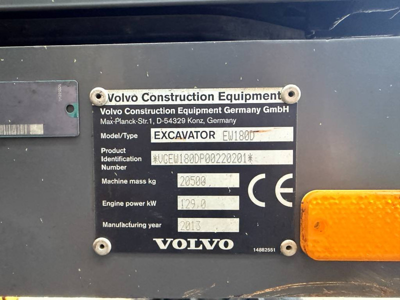 Wheel excavator Volvo EW180D: picture 6 Wheel excavator Volvo EW180D: picture 6