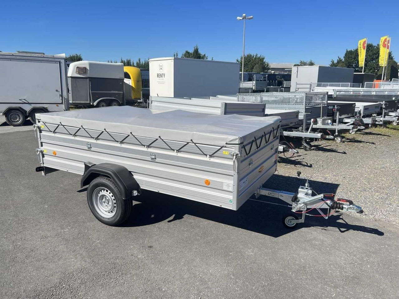 New Car trailer BOECKMANN TL-AL 3015/135 BWEH Fl-Plane Kastenanhänger gebr: picture 25