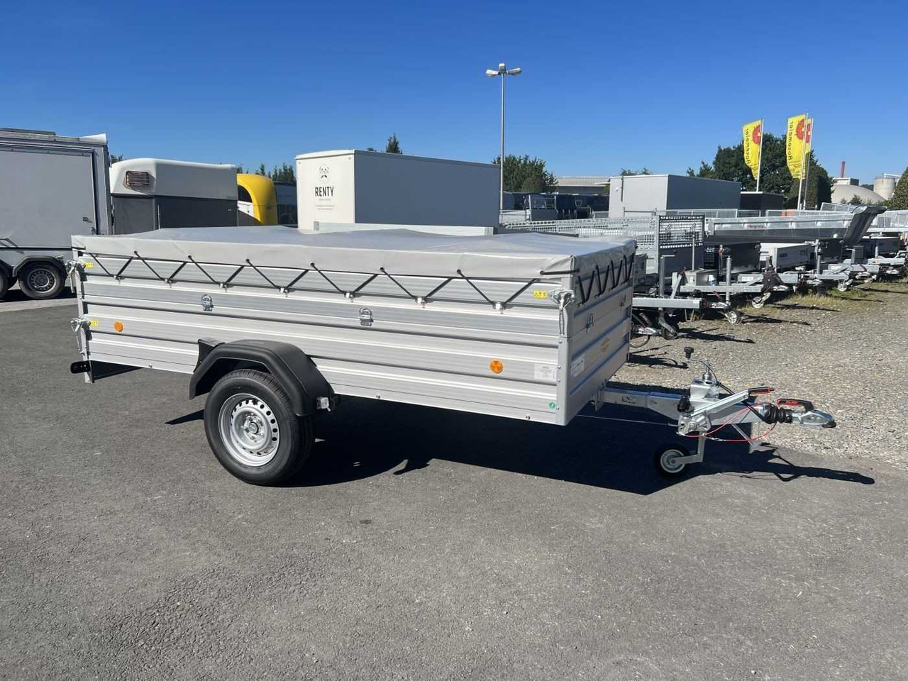 New Car trailer BOECKMANN TL-AL 3015/135 BWEH Fl-Plane Kastenanhänger gebr: picture 24
