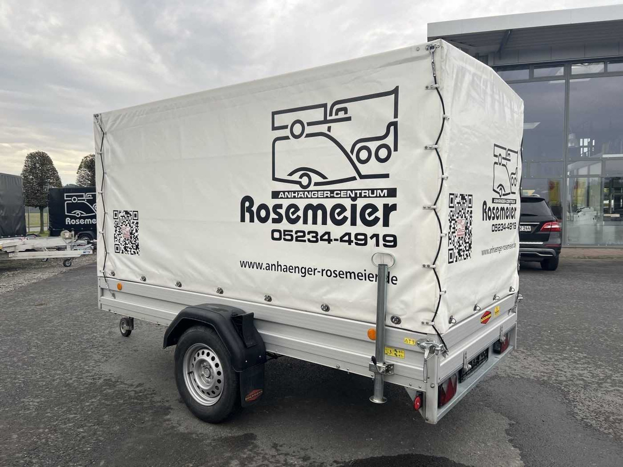BOECKMANN TL-AL 3015/135 Plane weiß Kastenanhänger gebrems - Car trailer: picture 4 BOECKMANN TL-AL 3015/135 Plane weiß Kastenanhänger gebrems - Car trailer: picture 4