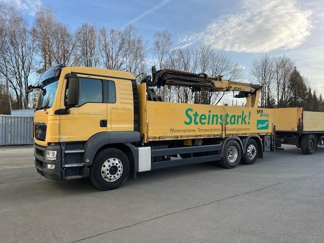 MAN TGS 26.400 Baustoff LKW mit Ladekran Atlas 210.2 MAN TGS 26.400 Baustoff LKW mit Ladekran Atlas 210.2 - Crane truck, Dropside/ Flatbed truck: picture 2 MAN TGS 26.400 Baustoff LKW mit Ladekran Atlas 210.2 MAN TGS 26.400 Baustoff LKW mit Ladekran Atlas 210.2 - Crane truck, Dropside/ Flatbed truck: picture 2