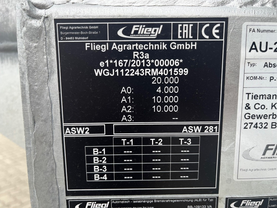 Fliegl ASW 281 - Trailer: picture 2 Fliegl ASW 281 - Trailer: picture 2