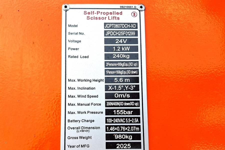 Scissor lift Dingli JCPT0607DCH-XD Valid inspection, *Guarantee! Elect: picture 7