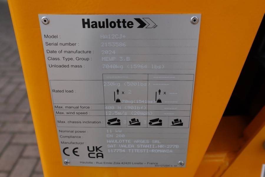 Haulotte HA12CJ+ Valid inspection, *Guarantee! Electric, 12 - Articulated boom: picture 4 Haulotte HA12CJ+ Valid inspection, *Guarantee! Electric, 12 - Articulated boom: picture 4